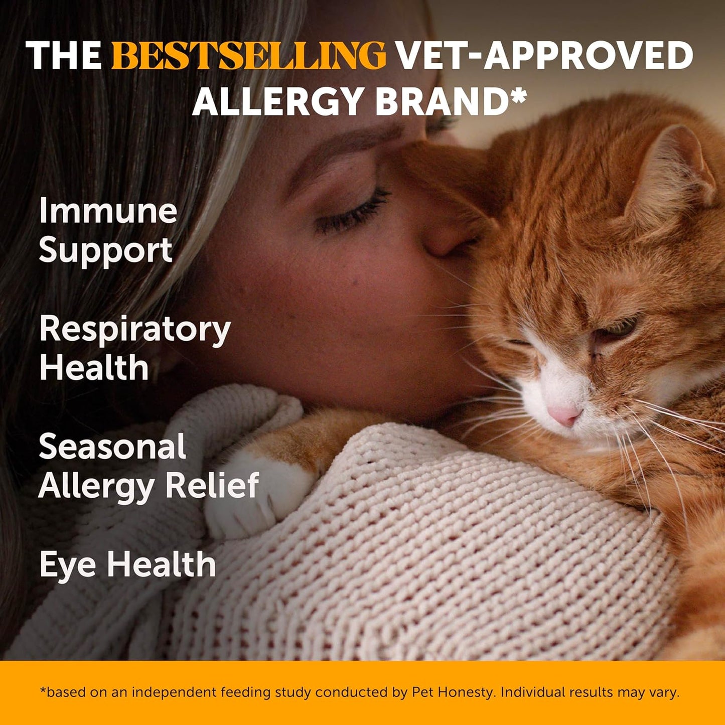 Cat Multivitamins + Immune Support Lysine Dual Texture Chew Supplement Bundle - Supports Overall Immune Health, Joints, Skin & Coat, and Cat Allergy Relief - Sneezing, Runny Nose