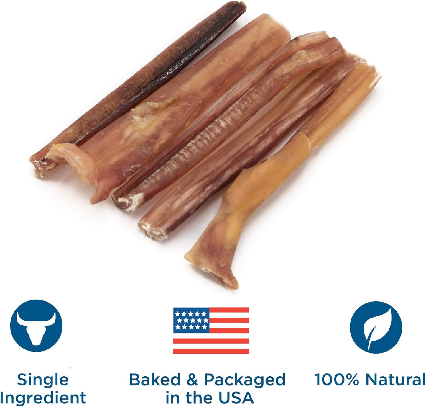 Best Bully Sticks 4 Inch Bully Sticks - 8 Oz (Pack of 1) - Natural Grass-Fed, Grain and Rawhide Free, Ideal for Small or Young Canines