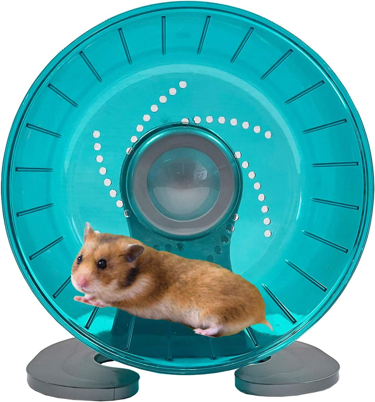 Petest Hamster Exercise Wheel, Silent Spinner Hamster Running Wheels, Diameter 6.7 Inch, Green
