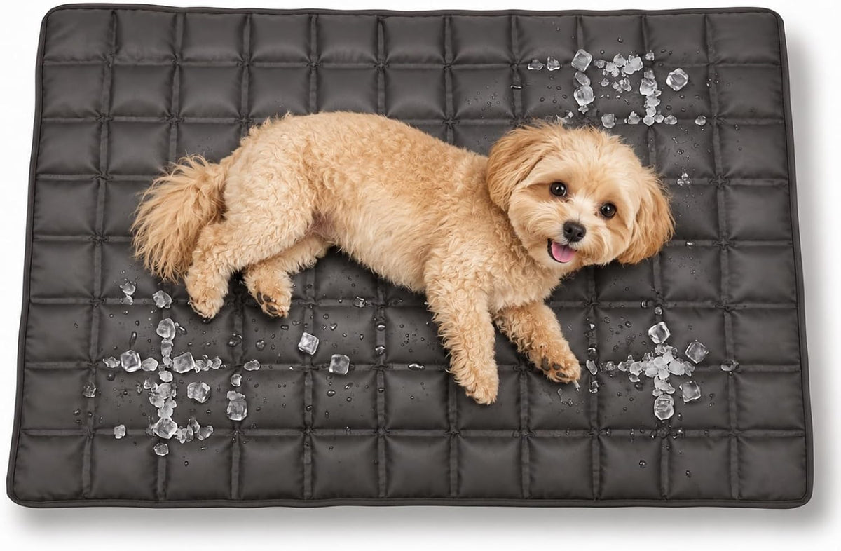 WORLD-BIO Cooling Mat for Dogs, Cooling Gel Pad for Dogs & Cats, Non-Toxic, Ice Cell Mat for Home/Car/Travel, 17 X 24.5 Inches