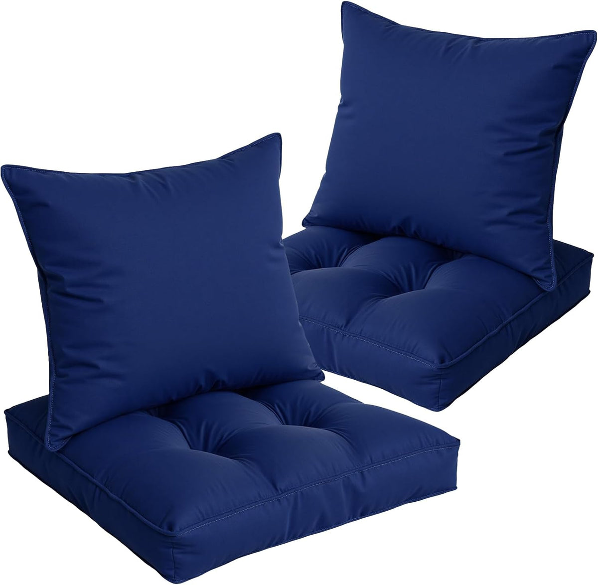 22X22 Outdoor Seat Cushions Set of 2 Blue