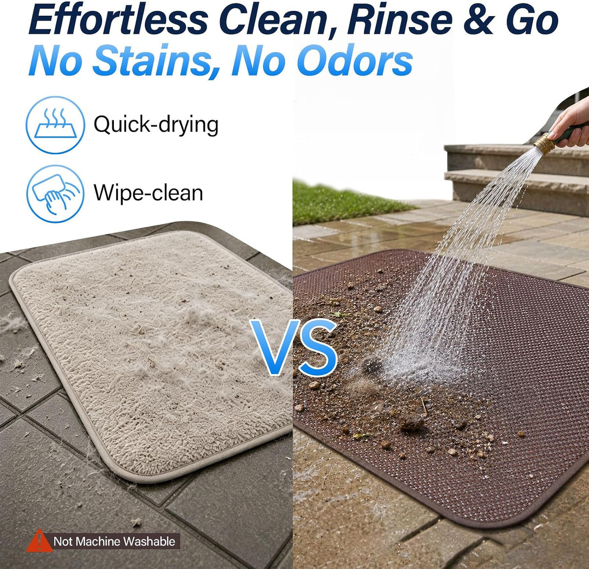 Woven Cool Mat for Cats, Waterproof Rinse-Clean Pad, 26" X 16"