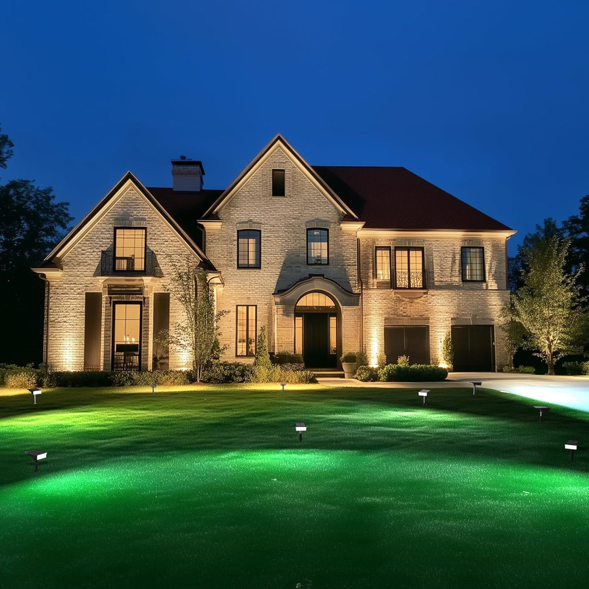 Consciot Solar Spot Lights Outdoor, Halloween Lights, 170° Wide Beam