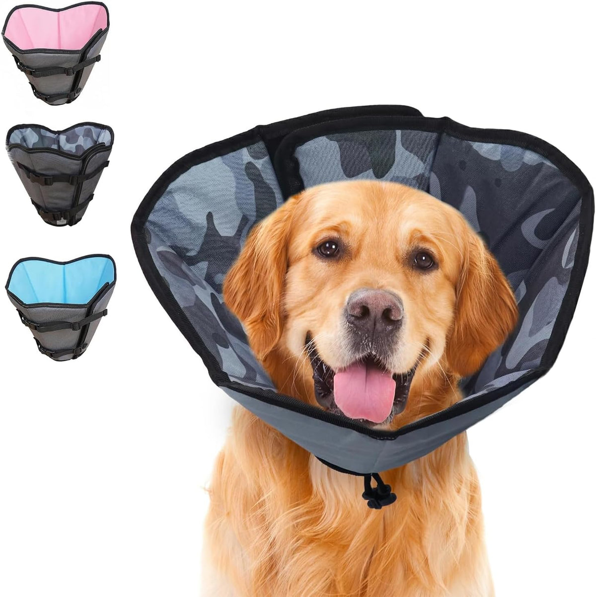 Soft Dog Cone Collar for Large Dogs after Surgery Adjustable