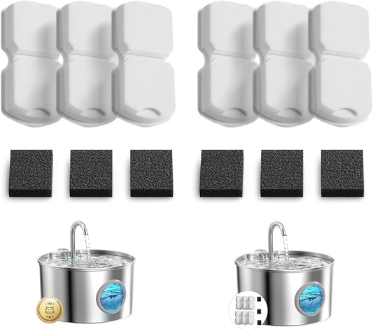 GIOTOHUN Cat Water Fountain Filter: 12 Cat Fountain Filter Replacement