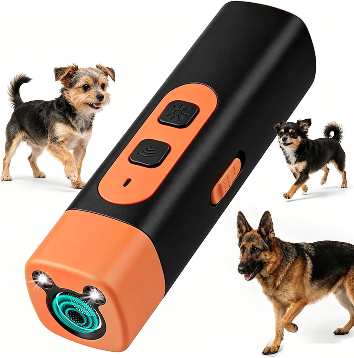 2026 Mini Dog Bark Deterrent,Rechargeable Sonic Dog Repeller,Safe 25Khz Sonic Frequency Transmitter,Anti Bark Device for Dogs,50Ft Range Professional Dog Training Tool,Indoor/Outdoor Barking Silencer.