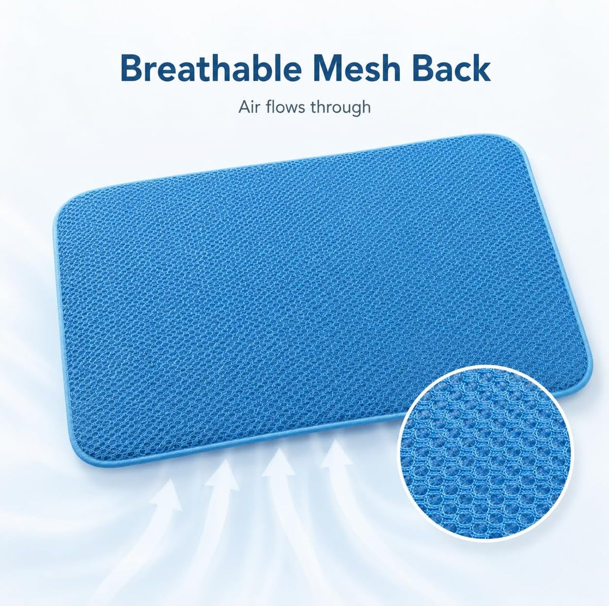 Pet Cooling Mat for Dogs & Cats – Ice-Silk Breathable Washable Foldable Cooling Blanket, Durable Portable Non-Slip Dog Bed for Crate, Kennel, Car & Outdoor Use, Blue 19.7 X 15.7In Small