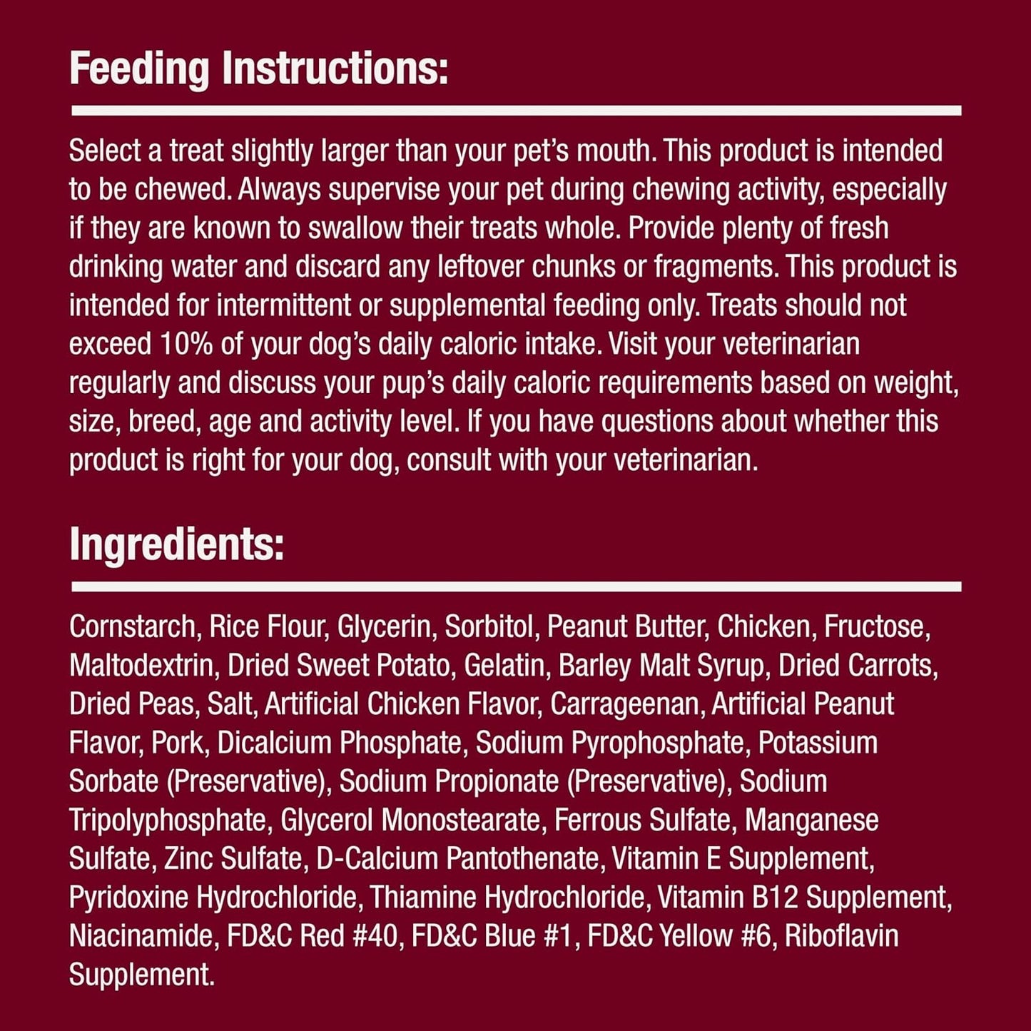 Smartbones Stuffed Twistz with Peanut Butter, Rawhide-Free Chews for Dogs Stuffed with Pork Flavor, 6 Twistz