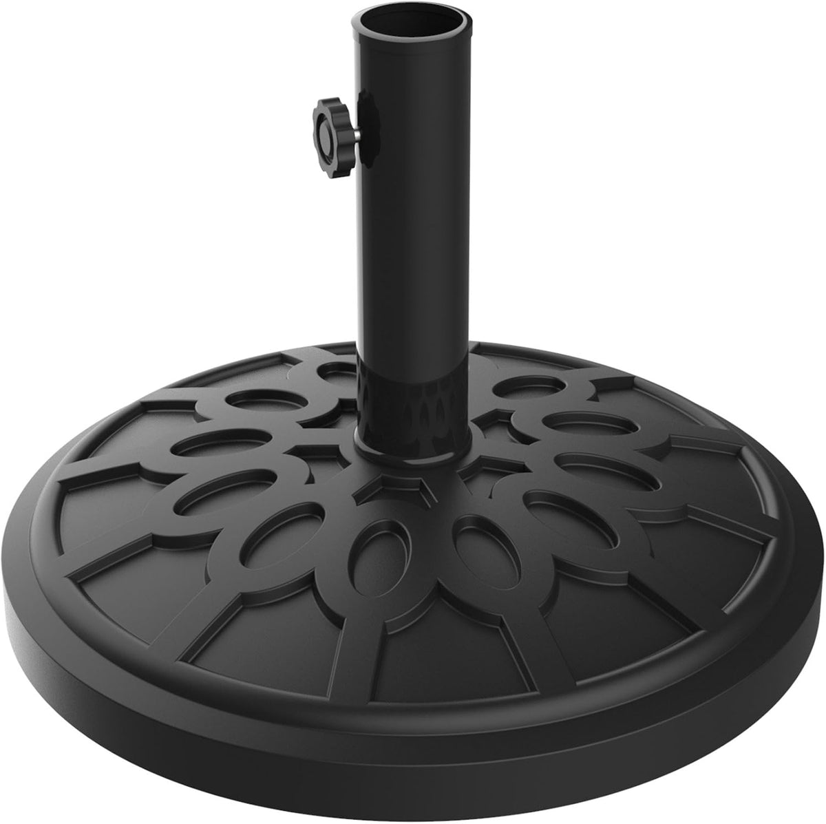 Pure Garden Outdoor Umbrella Base, 19Lb, Black