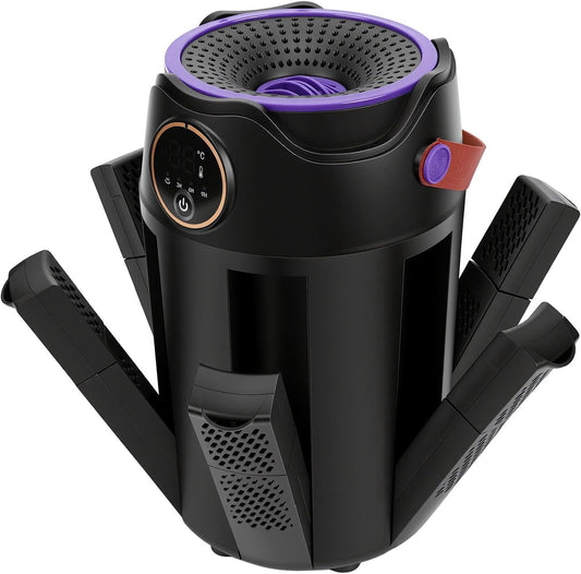 Weytoll 6-Arm Shoe & Boot Dryer, 48C Warm Air, Digital Timer