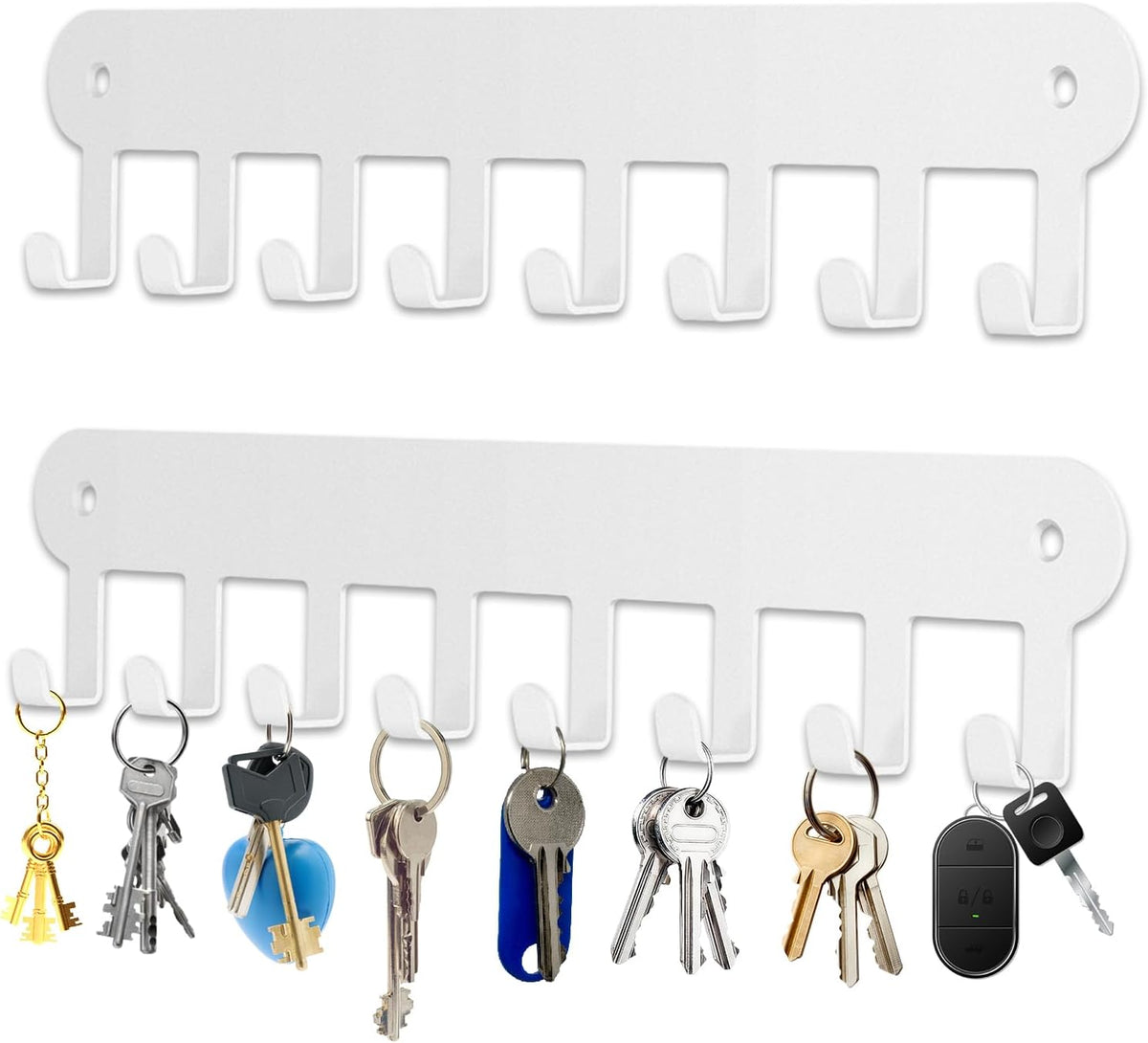 2 Pack Key Holder Wall Mount, Wall Mount Key Holder