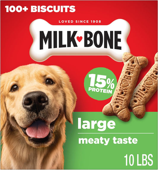 Milk-Bone Original Biscuits, Large Dog Treats, 10 Lb. Box