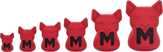 M-PETS Power CHEW Dog Toy – Durable Natural Rubber Chew Toy with Hollow Treat Center for Dental Health and Interactive Play – Multiple Sizes & Colors (Red, XXL)