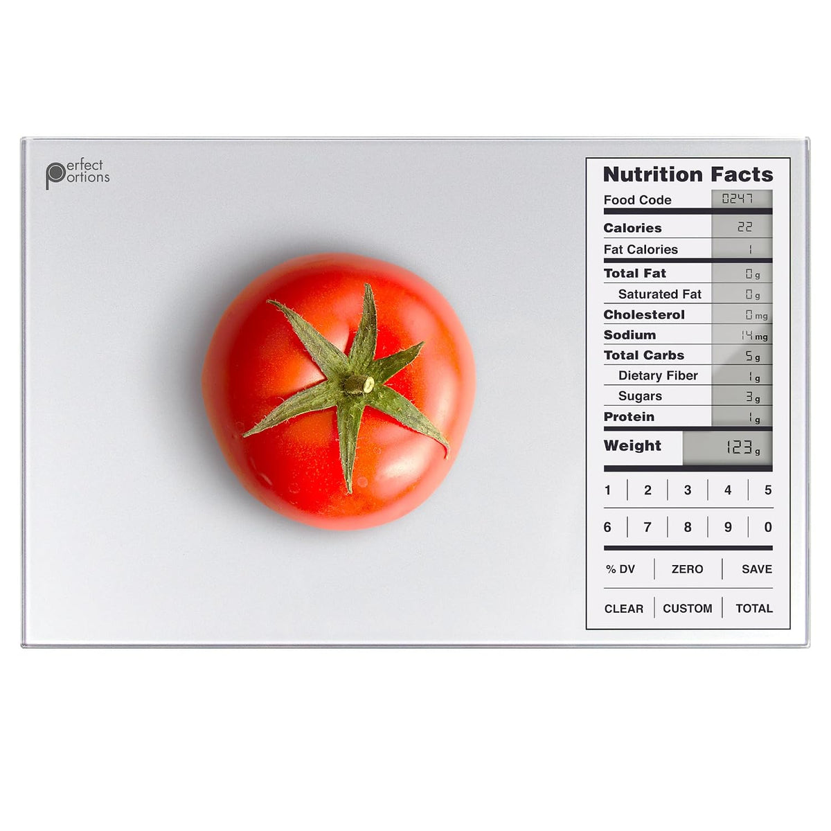 Greater Goods Perfect Portions Nutrition Food Scale for Carb Counting, Grey