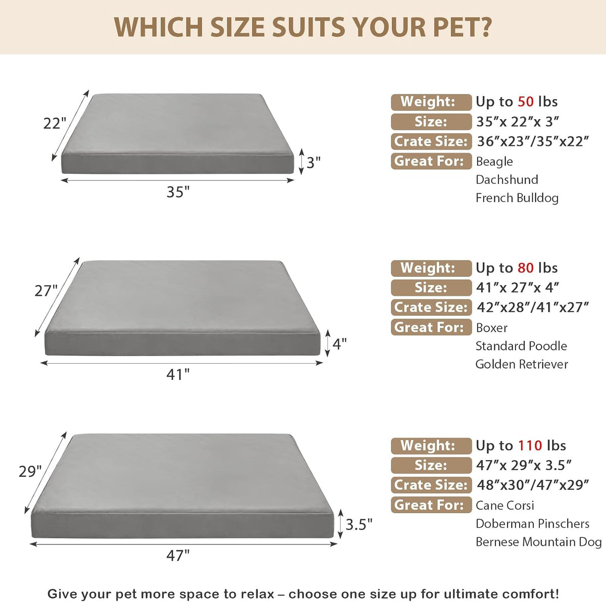 RRPETHOME Indestructible Dog Beds for Aggressive Chewer, Chew Proof Dog Bed