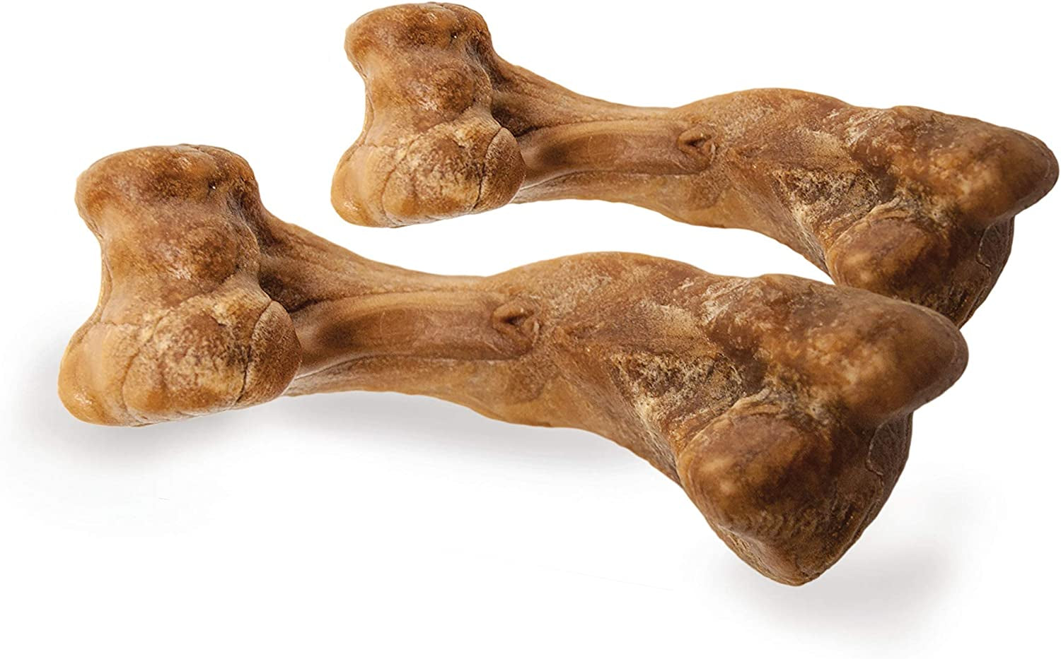 Nylabone Healthy Edibles WILD Natural Dog Chews, Long Lasting Bones for Dogs, Bison Flavor Dog Treats, Medium (2 Count)