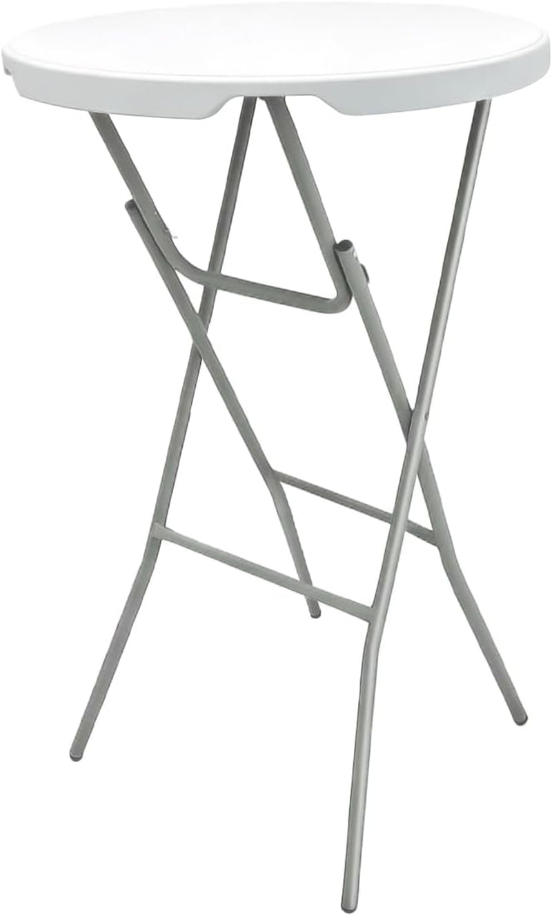 28 Inch Cocktail Table, 43In Tall Foldable High Top Folding Table