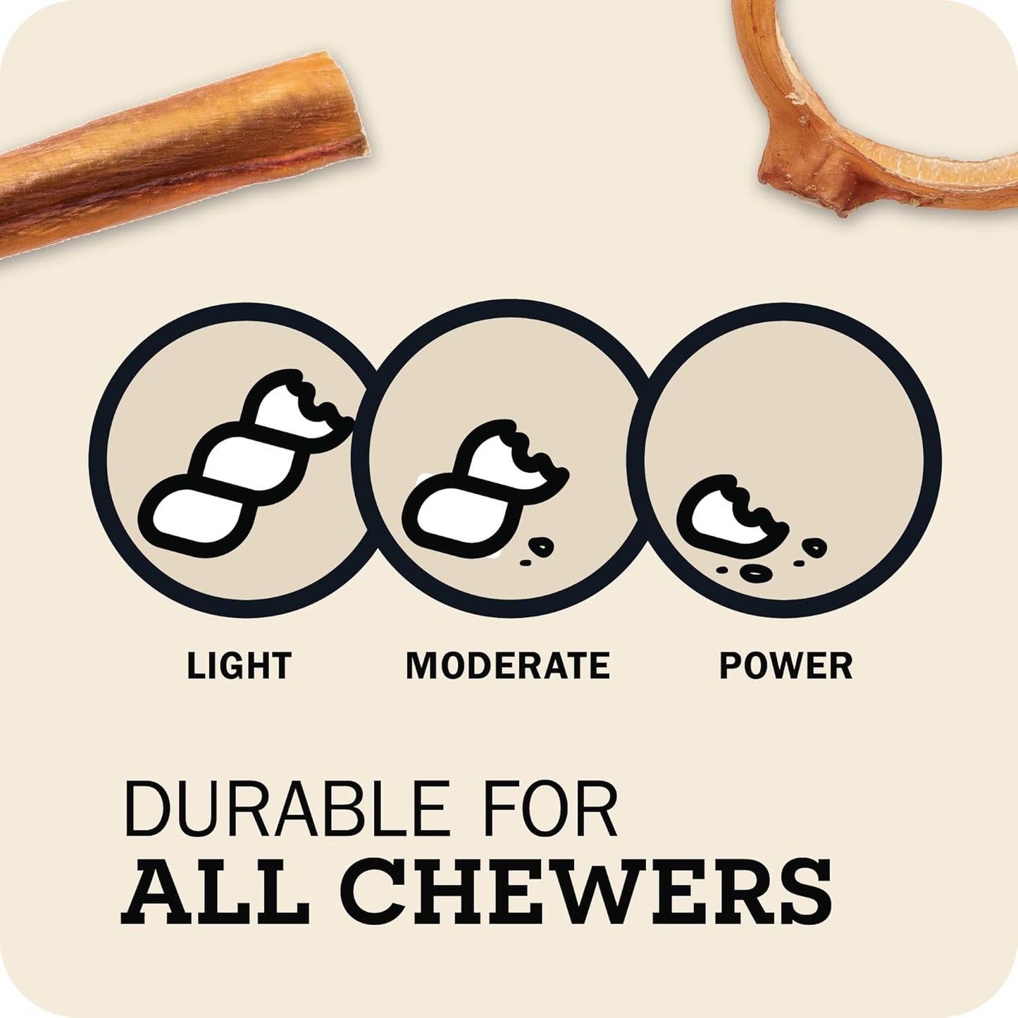 Redbarn Pet Products All Natural 5"-8" Bully Sticks for Small & Large Dogs - Healthy Long Lasting Chews Variety Party Pack - 100% Beef Single Ingredient Low Odor Rawhide Free Dental Treats - 8 Oz Bag