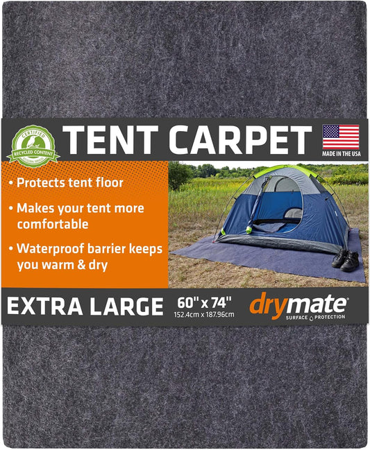 Drymate XL Tent Carpet Mat, Waterproof Camping Floor Rug, 60" X 74"