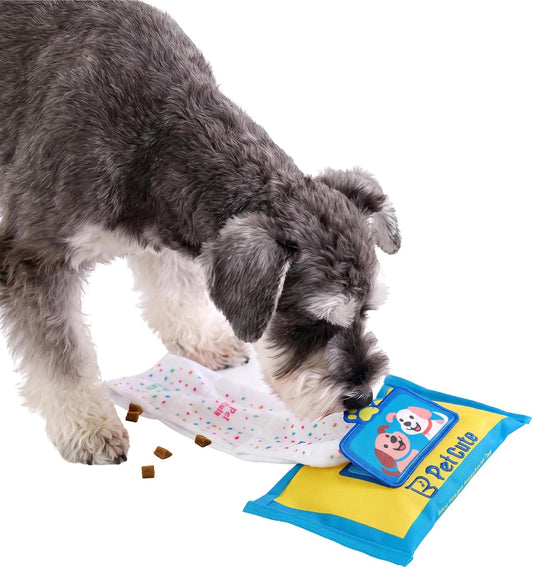 Dog Snuffle Puzzle Toy,Interactive Squeaky Training Mat for Small/Medium