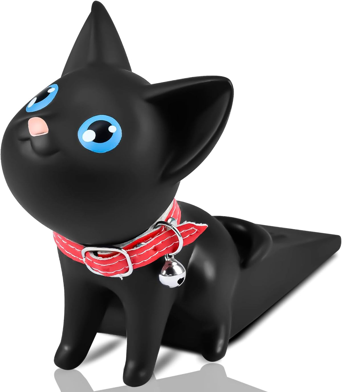 Enenes Cute Cat Door Stopper, Non-Slip Door Wedge for Hardwood Tile Carpet
