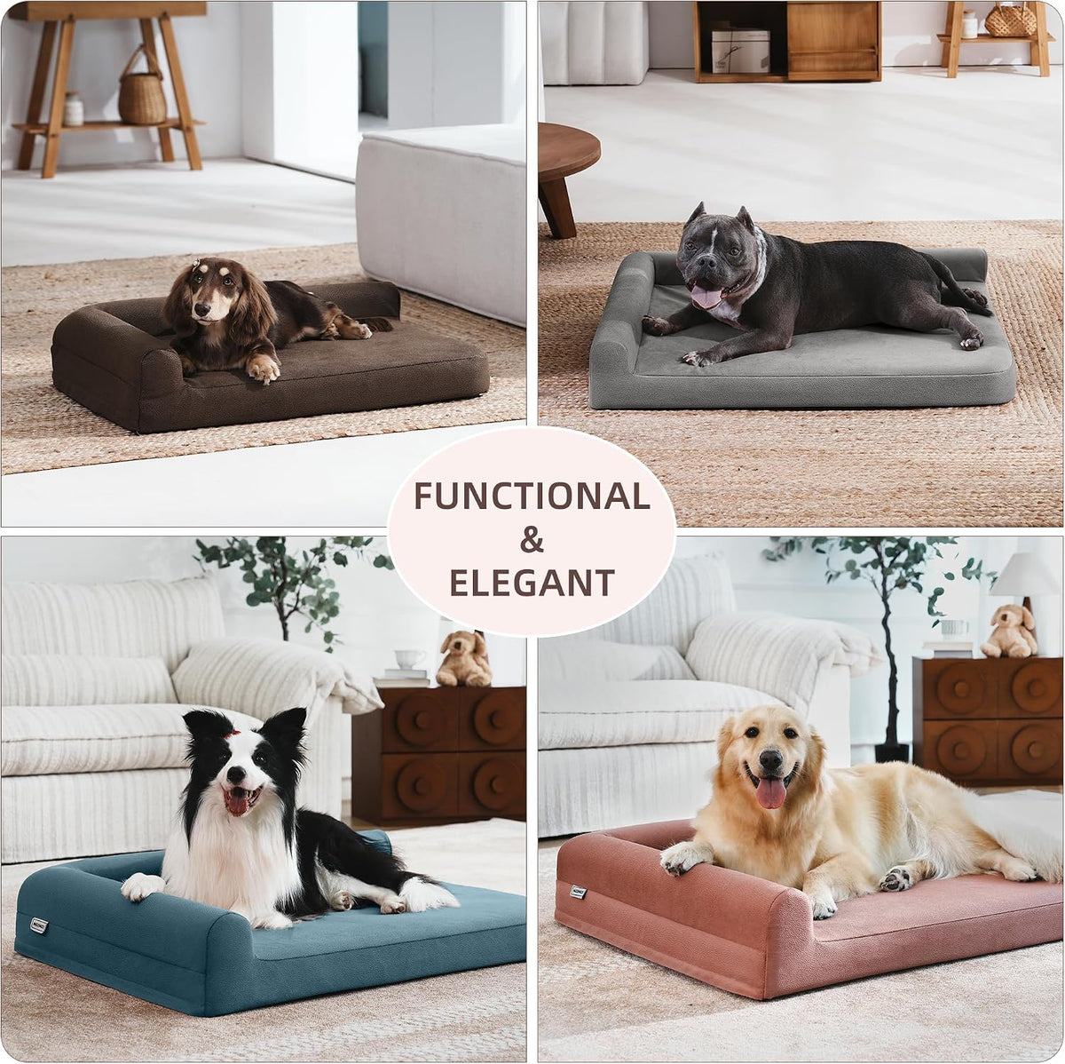 Cooling Gel Memory Foam Orthopedic Dog Bed for Small Dogs with Arthritis