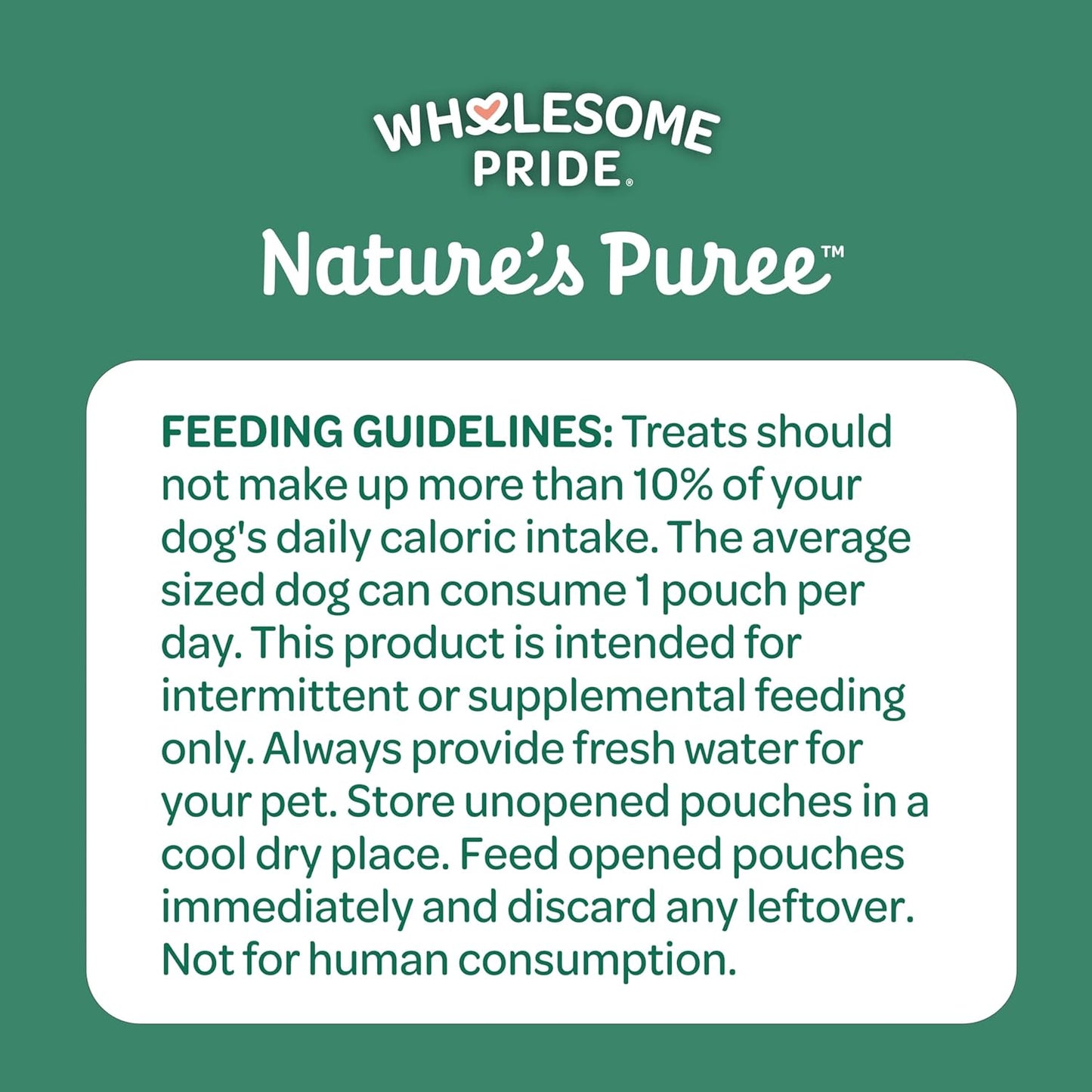 Wholesome Pride Nature’S Purée Creamy Dog Treats, Squeezable Lickable Treat & Topper, 1.4 Oz Pouches, 8-Count, 4-Flavor Variety Pack