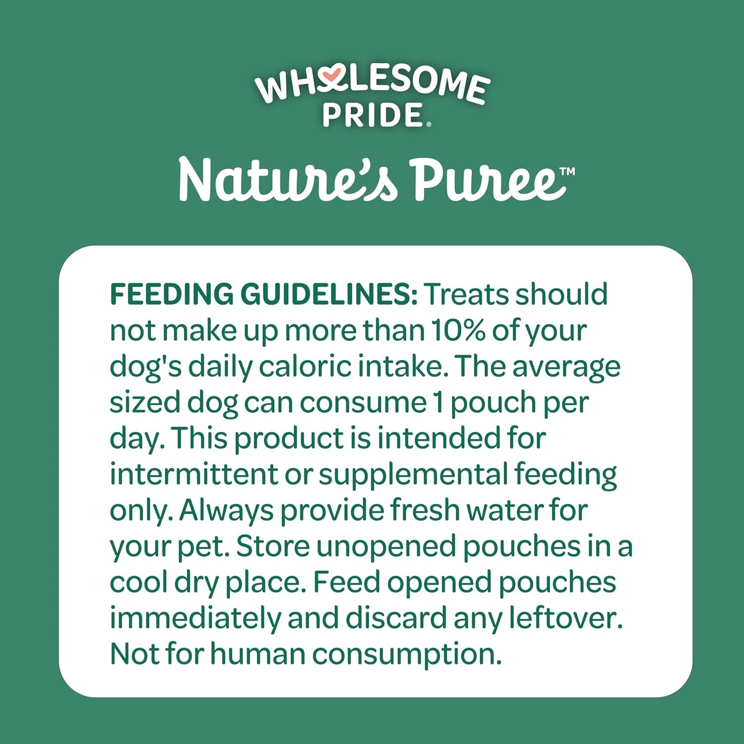 Wholesome Pride Nature’S Purée Creamy Dog Treats, Squeezable Lickable Treat & Topper, 1.4 Oz Pouches, 8-Count, 4-Flavor Variety Pack