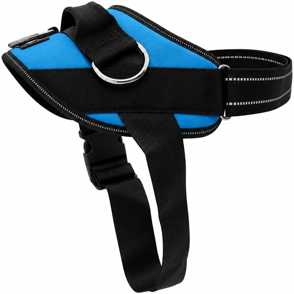 Shawnco Essential Dog Harness, No-Pull Pet Vest (Oceanic Blue,S)