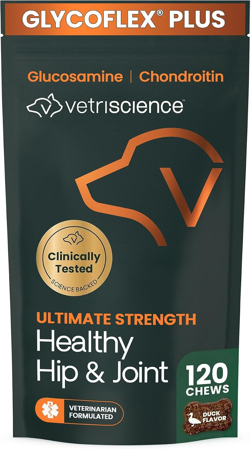 Vetriscience Ultimate Strength Healthy Hip & Joint for Dogs, Duck, 120Ct