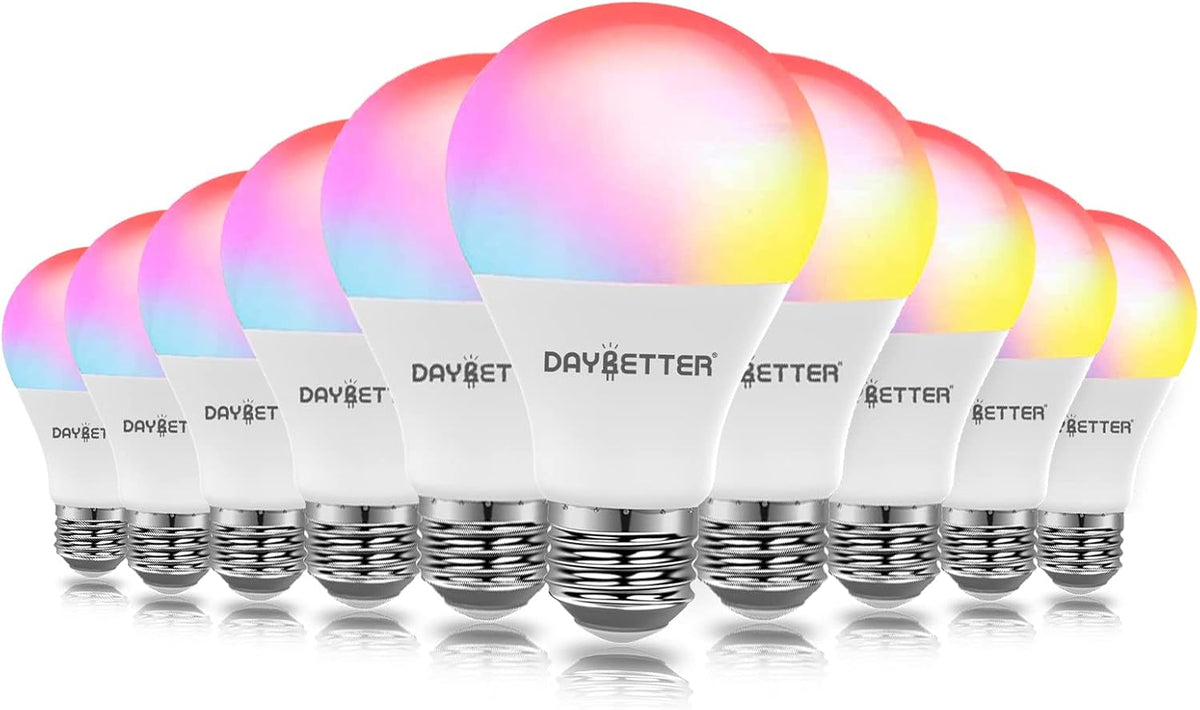 DAYBETTER Smart Light Bulbs,Alexa Light Bulb,Wifi Color Changing Light Bulb