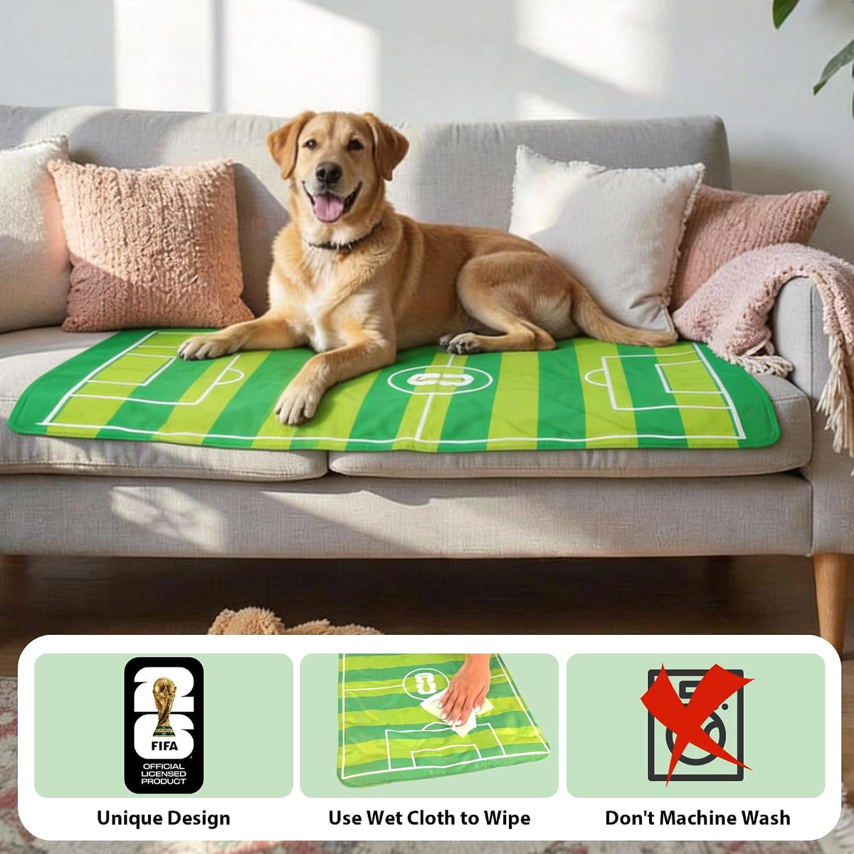FIFA Dog Cooling Mat, Cooling Blanket for Dogs,Washable, S