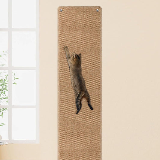 FHTONGE 71X15.8" Thickened Cat Wall Climbing Carpet with 16 Fixed Nails