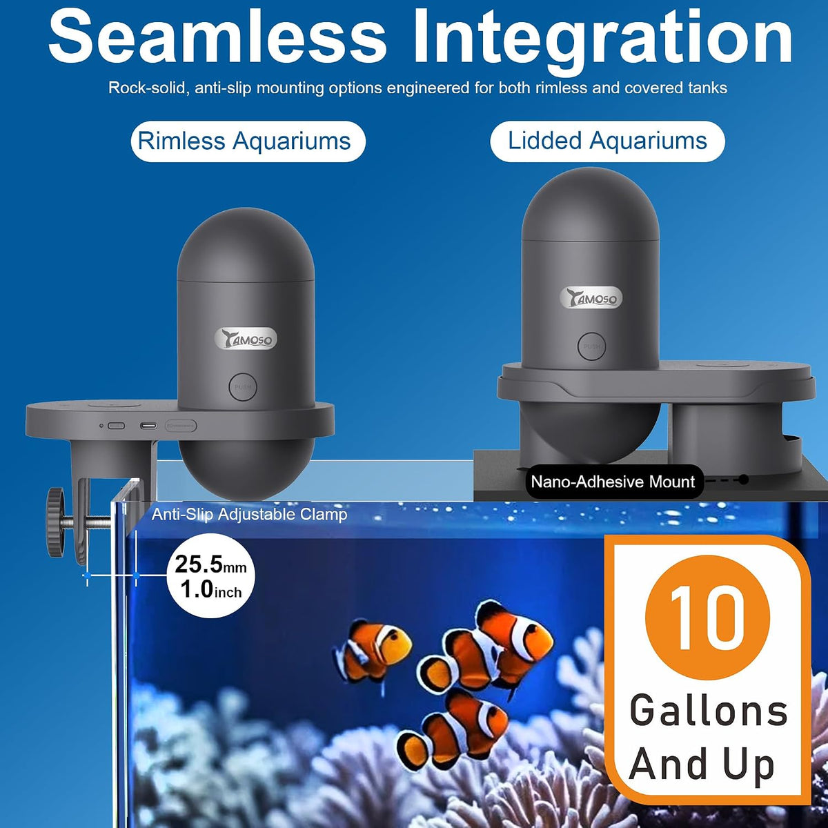 Wifi Automatic Fish Feeder for Aquarium, Food Dispenser with Camera