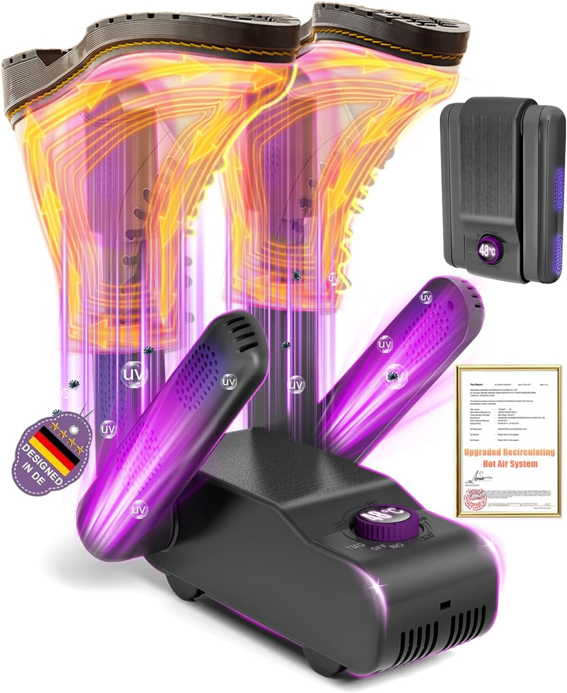 5.0 Upgraded Boot Shoe Dryer【500W German Super Motor】