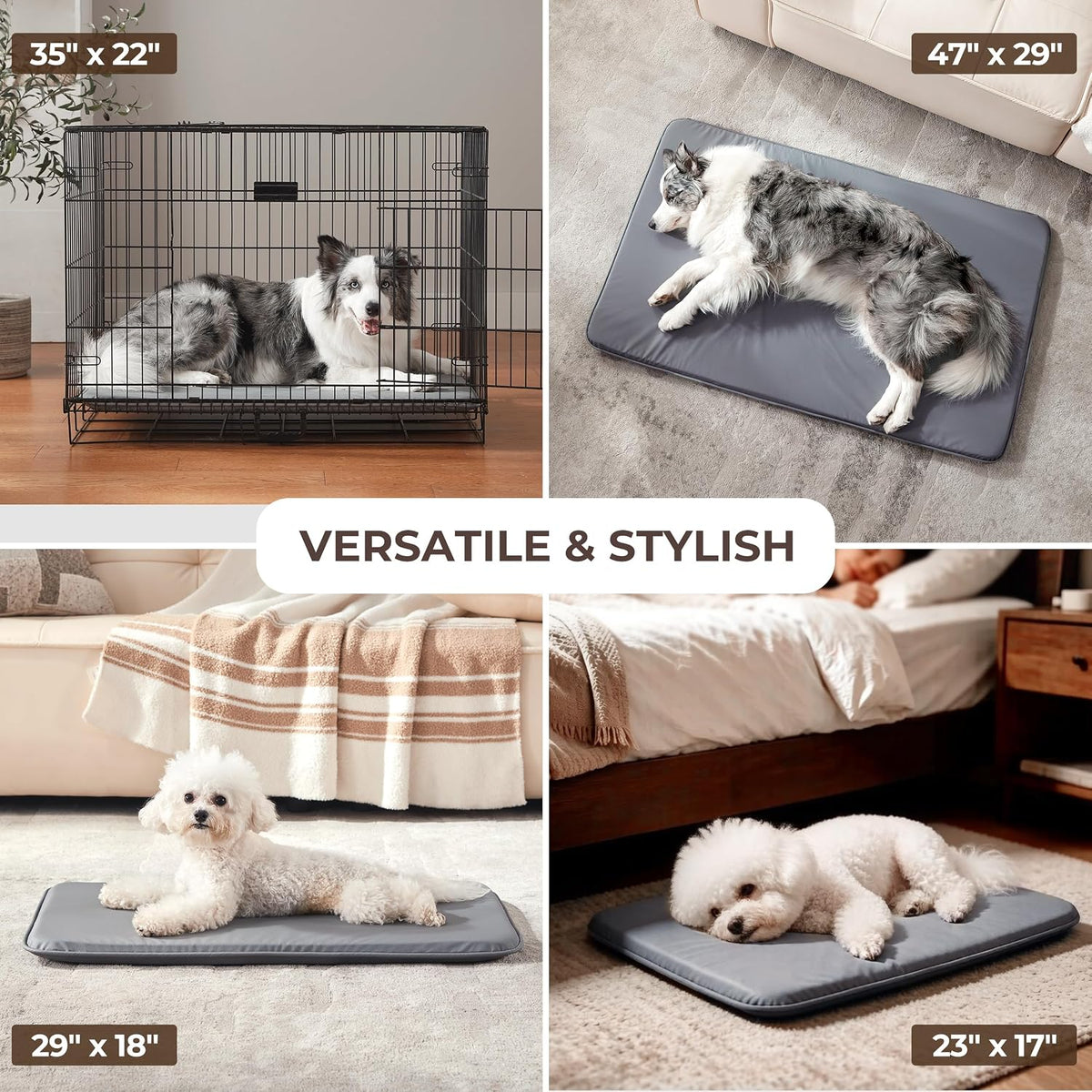 Waterproof Cooling Dog Crate Pad for Mid-Large Dog Indoor Outdoor