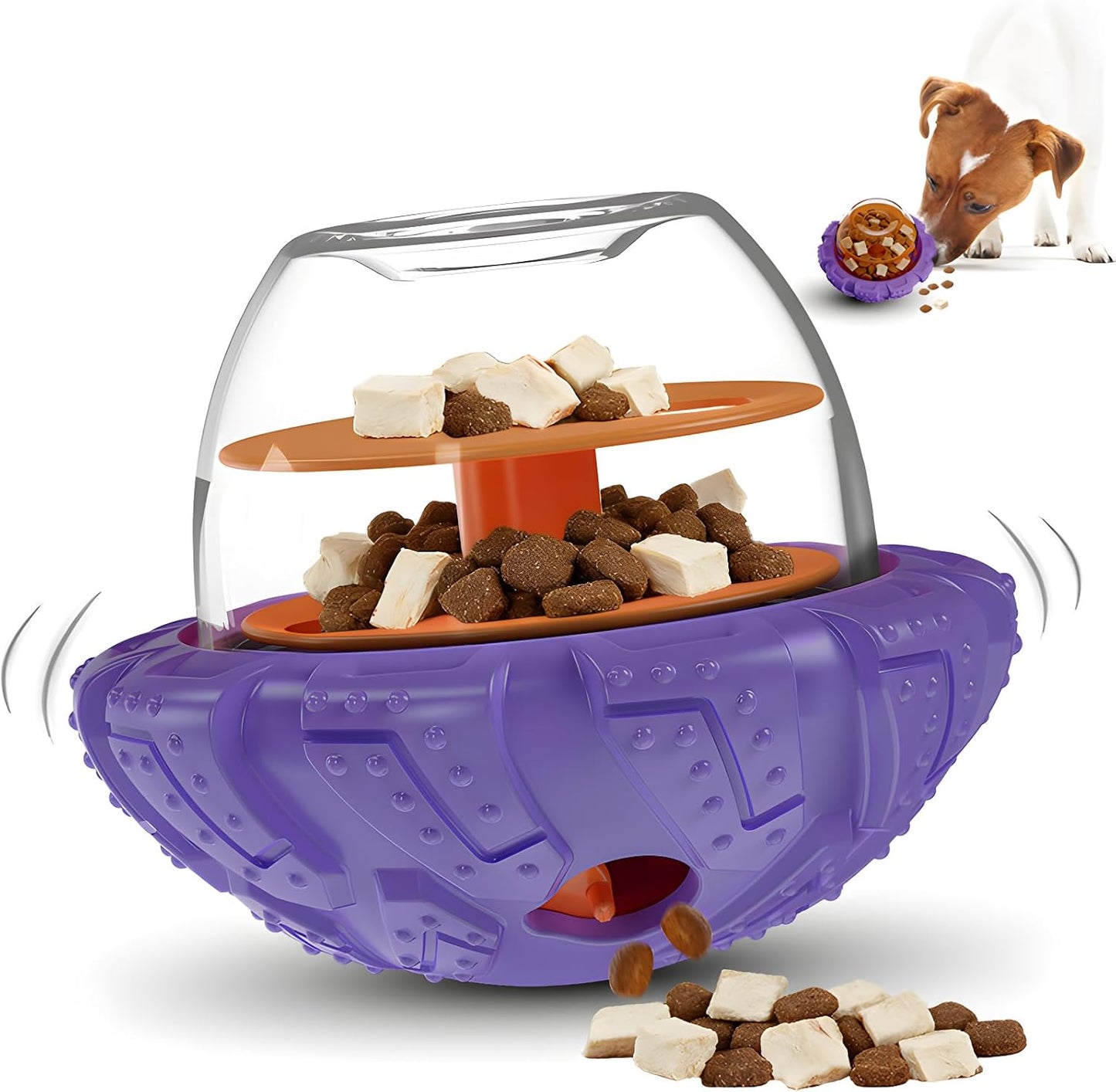 Boyoyo Interactive Dog Puzzle Toy for Smart, Dog Enrichment Toys to Keep Them Busy, Cognitive Dogs Toy to Stimulate Their Brain, Dog'S Treat Dispensing Toys with Slow Feeder, Easy to Clean