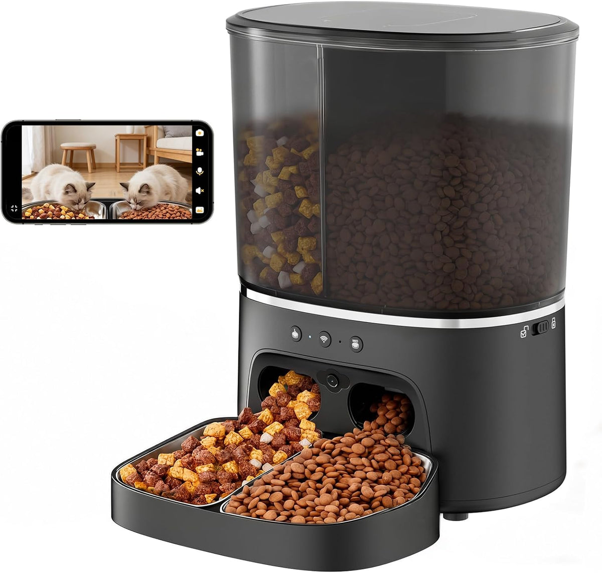 Automatic Cat Feeder 8L Large Capacity Built-In HD Camera & Night Vision