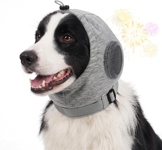 Dog Ear Cover Anxiety Relief Adjustable Dog Ear Muff Noise Protection XL