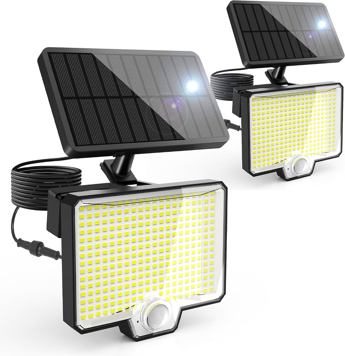 SOLPEX Solar Motion Sensor Outdoor Lights, Flood Lights Waterproof-2 Pack