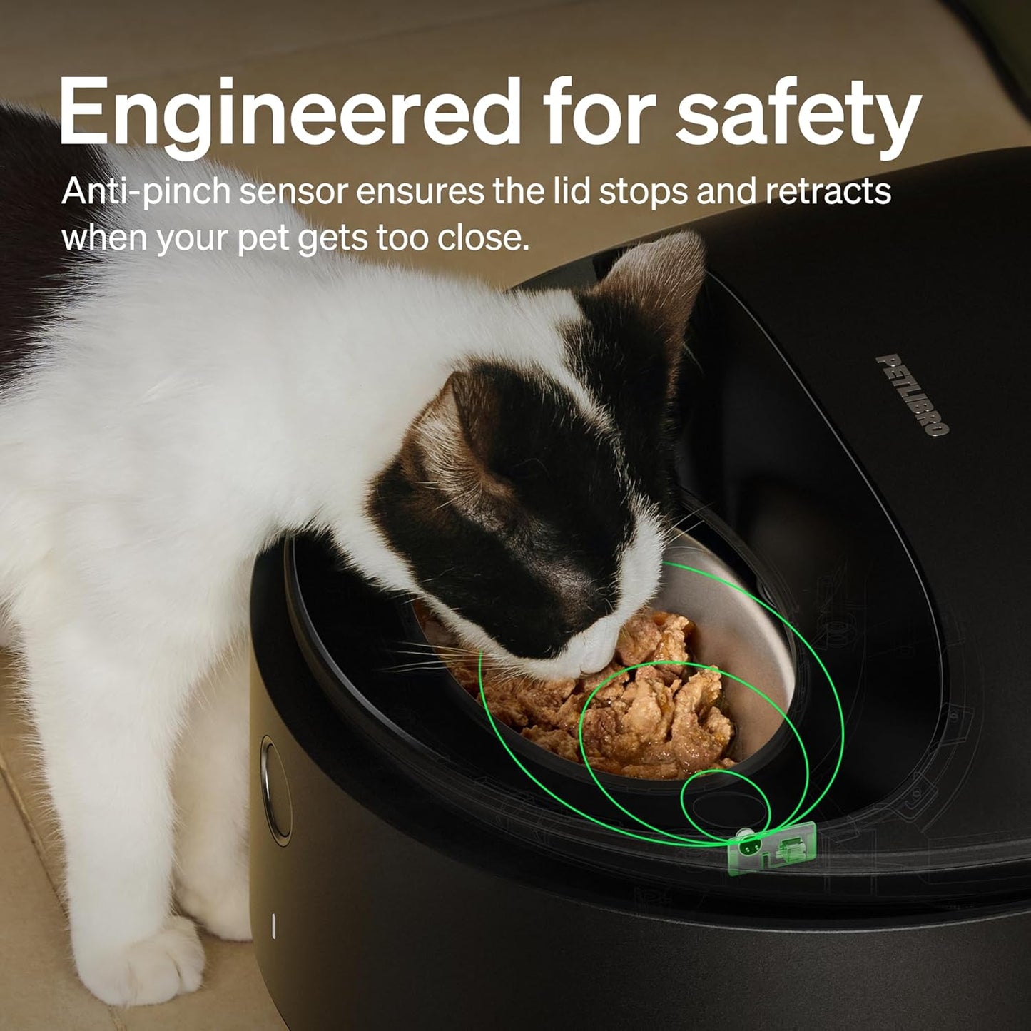 PETLIBRO Automatic Cat Feeder for Wet Food, Refrigerated Cat Feeder with Stainless Steel Bowl and Semiconductor Cooling, App Controlled Pet Food Dispenser Holds 3 Fresh Meals, Easy to Clean