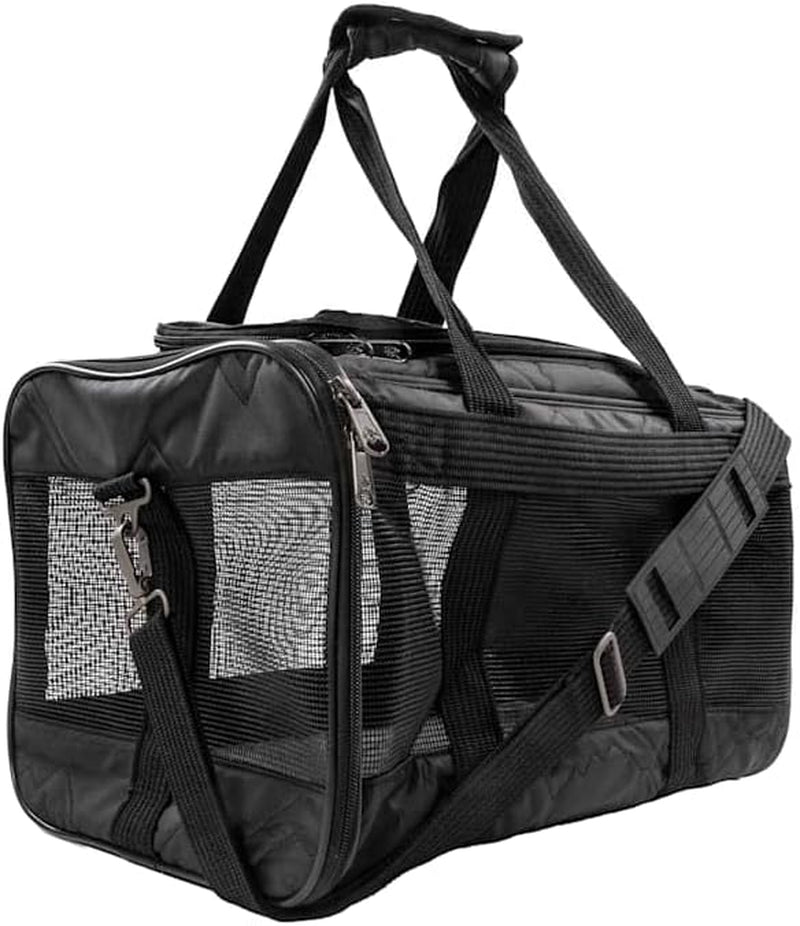 Sherpa Deluxe Airline Approved Soft Sided Dog & Cat Carrier, Black, Large