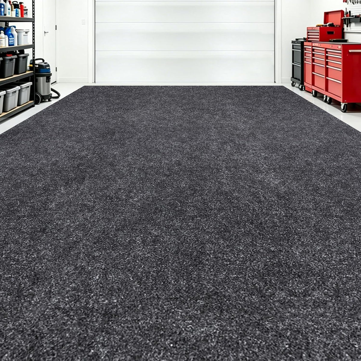 Garage Floor Mat 7.4'X17',Oil Spill Mat,Non-Slip Waterproof Garage Floor