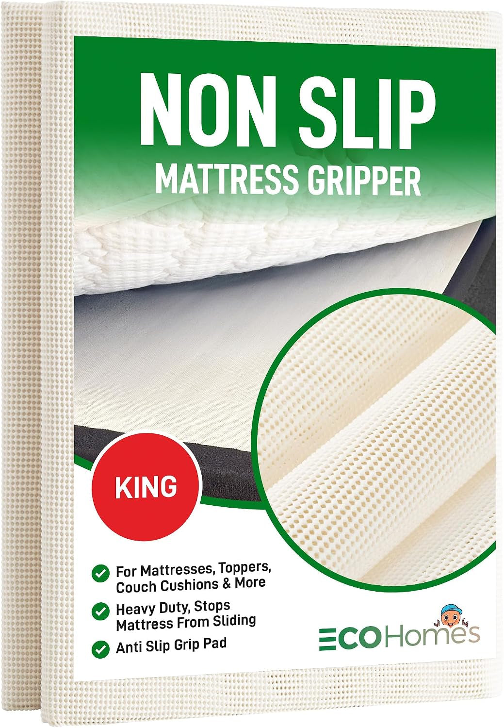 Ecohomes Non Slip Mattress Gripper Pad to Prevent Sliding (King)