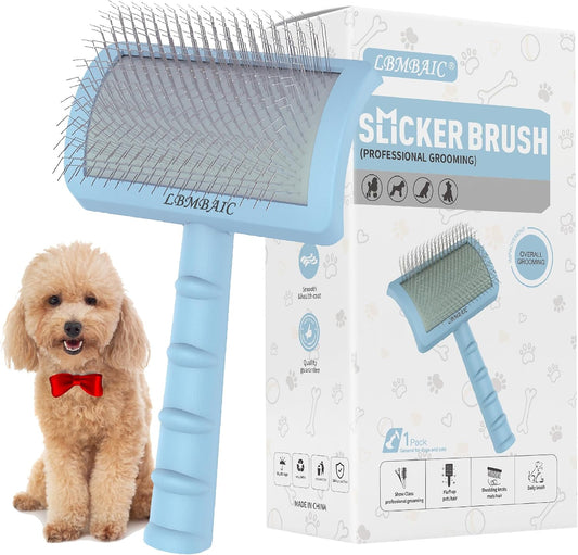 Slicker Brush for Poodles,Goldendoodles Brush,Best Fluff Shedding.