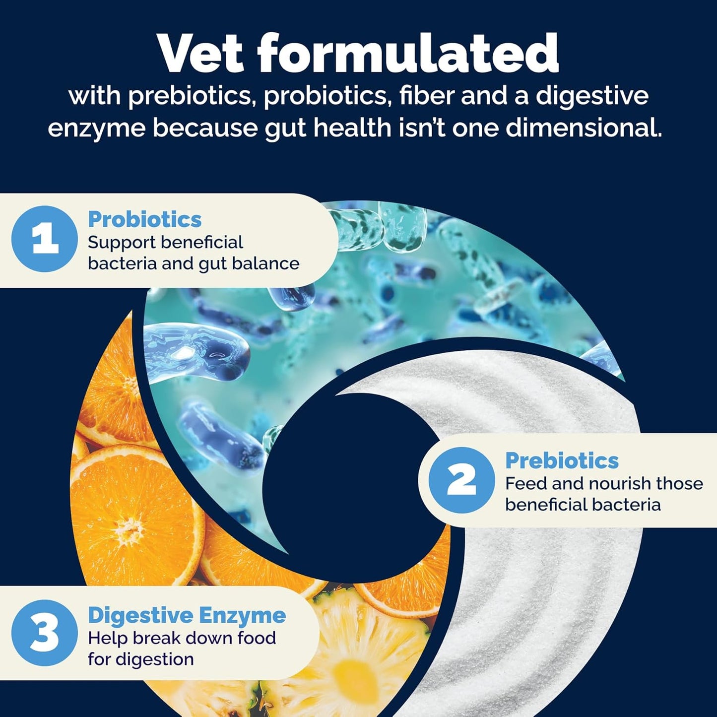 Vetnique Glandex Dog Probiotic Chews, Daily Probiotics for Dogs 5 Strains, Prebiotics & Digestive Enzymes for Gut & Immune Health, Vet Formulated for Occasional Diarrhea (60Ct Chews, Probiotic Chews)