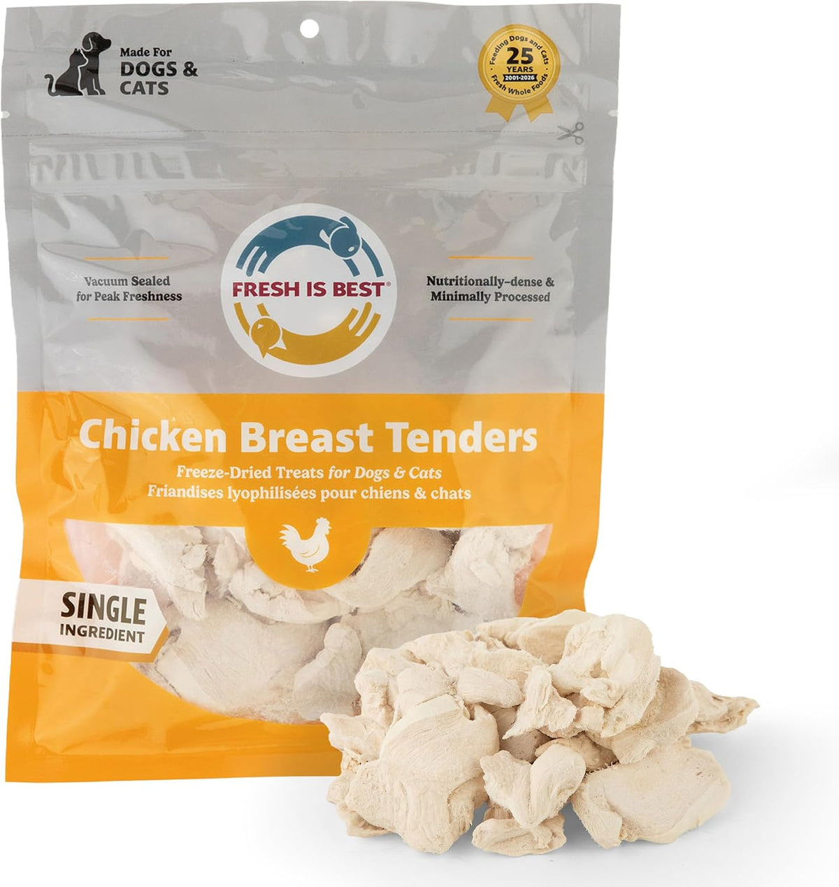 Fresh Is Best Freeze Dried Chicken Breast for Dogs & Cats