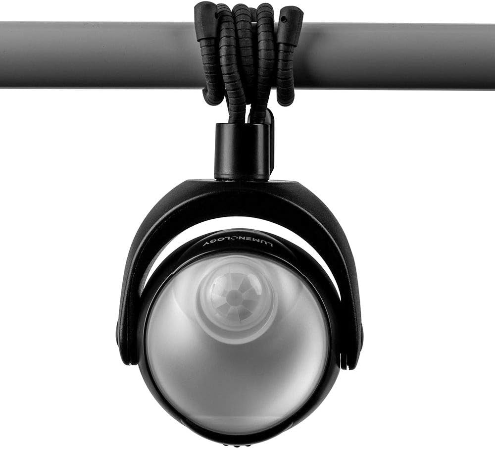 Limitless Lumenology Portable LED Motion Sensor Light Provides 148 Lumens with a 13 Ft Detectable Range and Flexible Tripod Base with Magnetic Option – Indoor/Outdoor (Black)