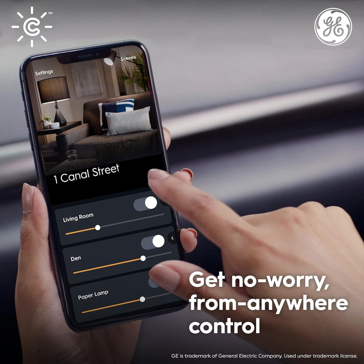 GE CYNC A19 Smart LED Light Bulbs, Bluetooth and Wifi Light