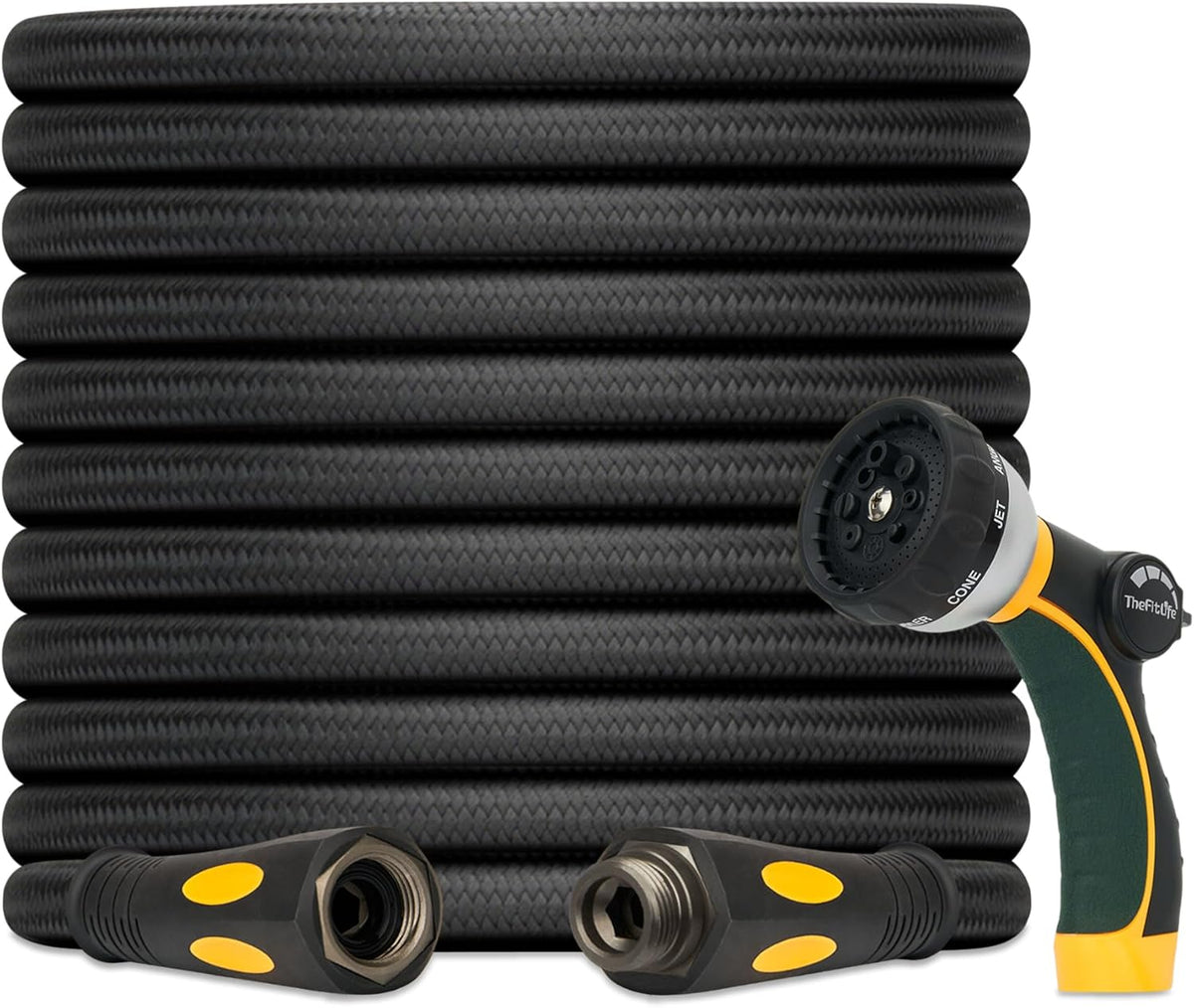 Thefitlife 50 FT Garden Hose, Heavy Duty, Lightweight, Kink-Free, Flexible